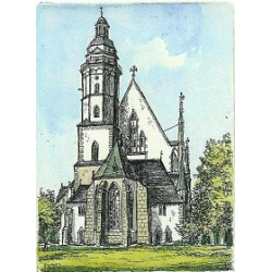 205 Thomaskirche Leipzig 7,5x10cm